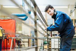 Leerling van een zevende specialisatiejaar van Don Bosco Helchteren